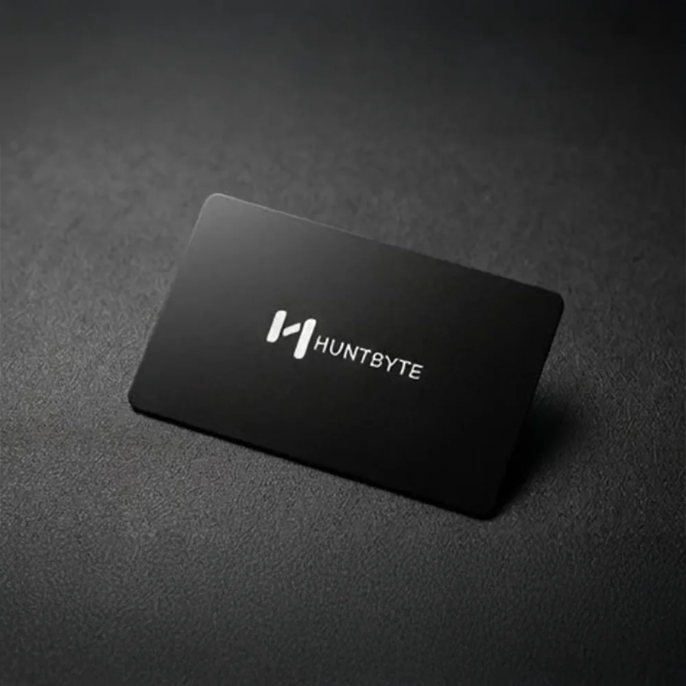 HuntByte 黑色霧面企業夯卡