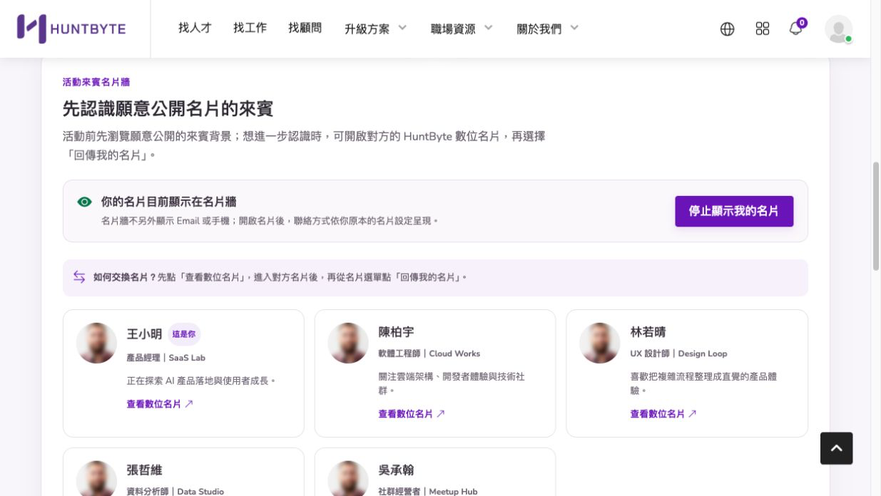 參加者資格完成畫面